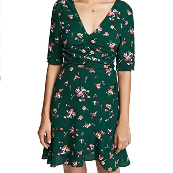 WAYF Gaby Ruched Mini Dress - Picture 4 of 7